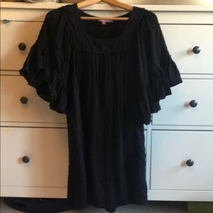 Calypso St Barth black tunic dress - S